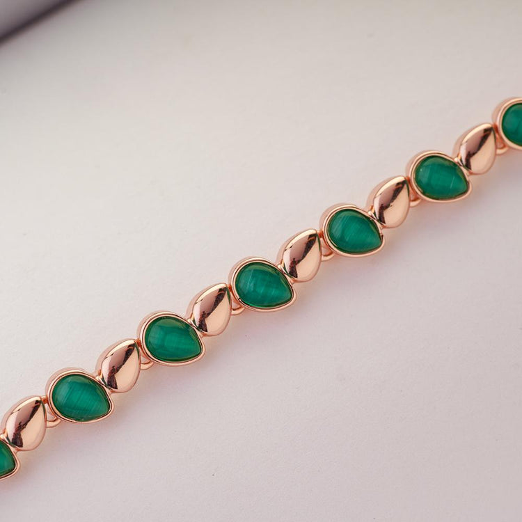 The Luna Bracelet in Green Lava – Love You More Designs